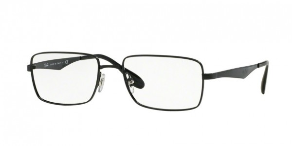 Ray-Ban Optical RX6329 Eyeglasses, 2509 SHINY BLACK (BLACK)