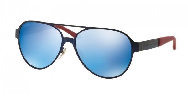 Tory Burch TY6044 Sunglasses, 312055 MATTE NAVY (BLUE)