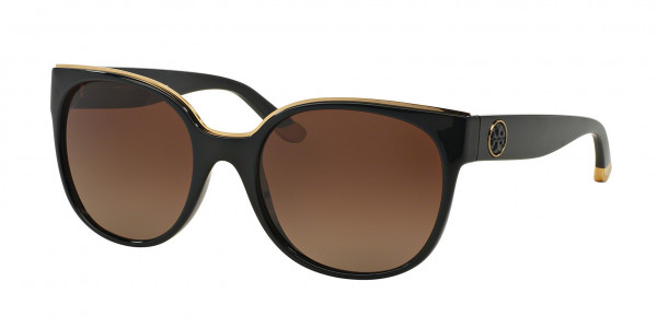 Tory Burch TY9042 Sunglasses, 1312T5 BLACK (BLACK)
