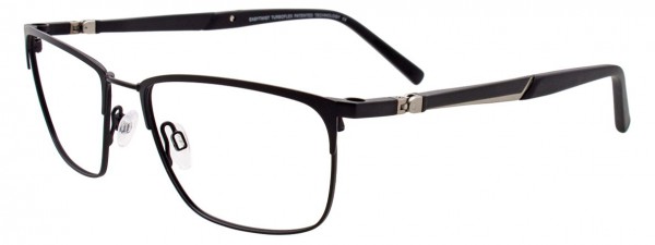 EasyTwist CT229 Eyeglasses, SATIN BLACK AND SILVER