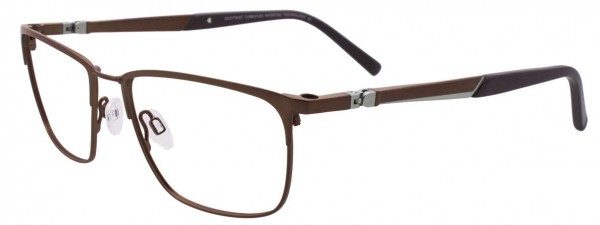 EasyTwist CT229 Eyeglasses, SATIN DARK BROWN AND SILVER
