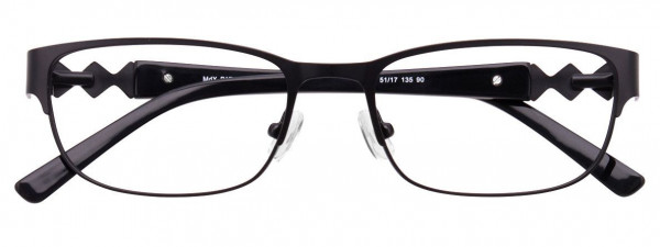 MDX S3310 Eyeglasses, 090 - Satin Black & Silver