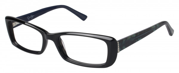 Jessica Simpson J1038 Eyeglasses, OX BLACK/EMERALD