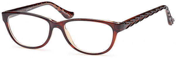4U U 206 Eyeglasses, Brown
