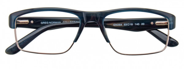 Greg Norman GN254 Eyeglasses, 020 - Dark Blue & Silver
