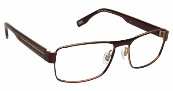 Evatik EVATIK 9085 Eyeglasses, (527) BROWN CHAMPAGNE
