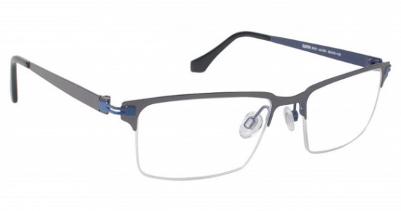 Evatik EVATIK 9101 Eyeglasses, (531) GREY BLUE