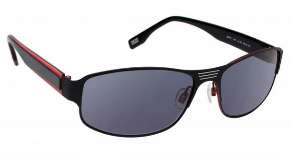 Evatik EVATIK 1040 Sunglasses, (123) BLACK RED (CR-39)