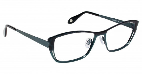 Fysh UK FYSH 3513 Eyeglasses, (238) TURQUOISE LEOPARD