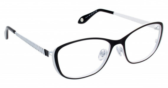 Fysh UK FYSH 3497 Eyeglasses, (403) BLACK WHITE