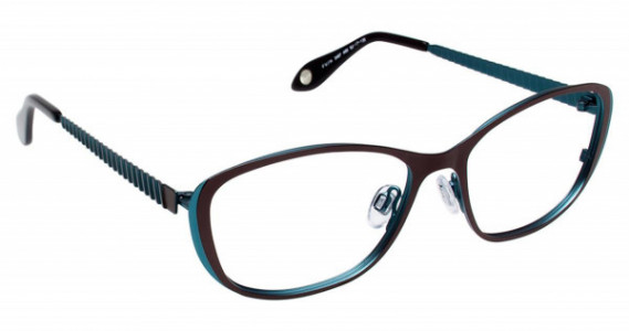 Fysh UK FYSH 3497 Eyeglasses, (400) BROWN AQUA