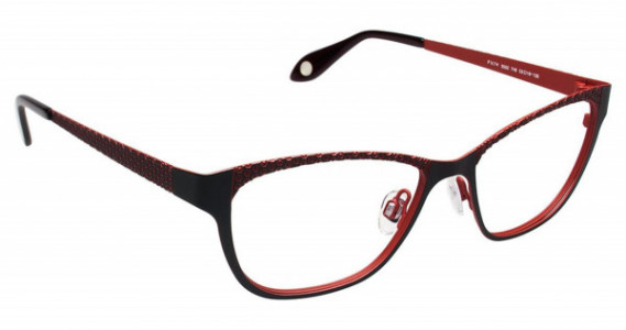 Fysh UK FYSH 3502 Eyeglasses, (749) BLACK RED