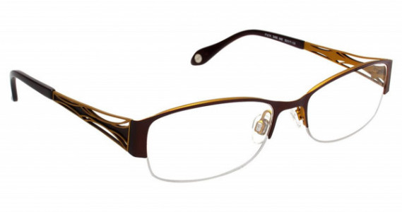 Fysh UK FYSH 3495 Eyeglasses, (640) BROWN LEMON