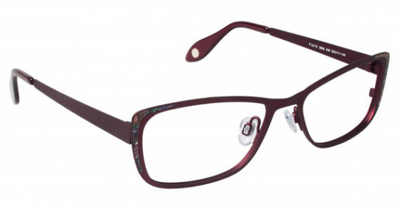 Fysh UK FYSH 3506 Eyeglasses, (348) BURGUNDY
