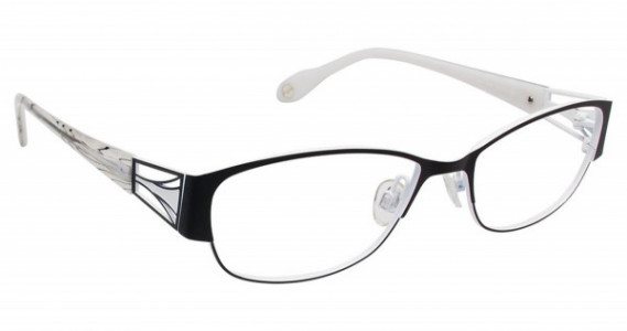 Fysh UK FYSH 3504 Eyeglasses, (624) BLACK WHITE