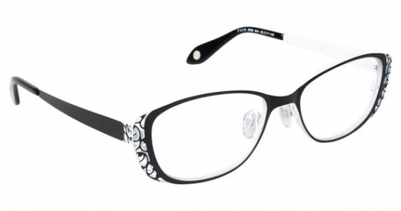 Fysh UK FYSH 3509 Eyeglasses, (844) BLACK WHITE