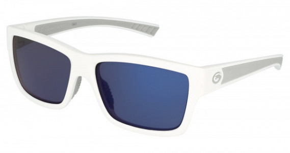 Gargoyles Homeland Sports Eyewear, Matte White (Smoke Polarized With Blue Mirror)