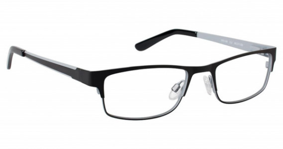 SuperFlex SFK-148 Eyeglasses, (3) BLACK GREY
