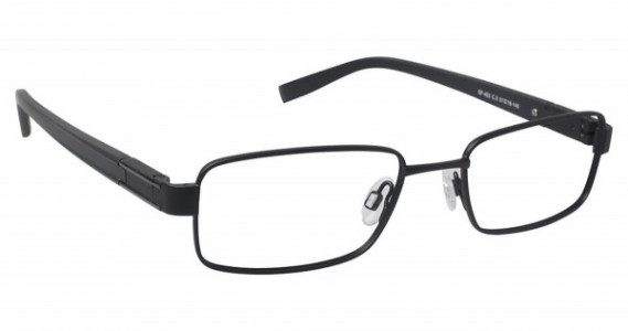 SuperFlex SF-423 Eyeglasses, (3) BLACK