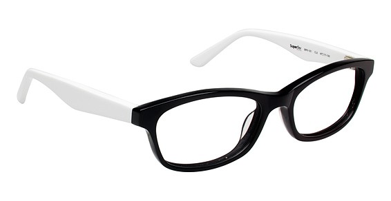 SuperFlex SFK-121 Eyeglasses, 2 BLACK WHITE