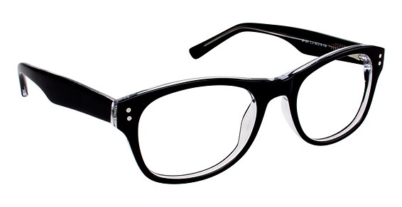 SuperFlex SF-397 Eyeglasses, 3 BLACK CRYSTAL