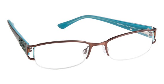 SuperFlex SF-380 Eyeglasses, 2 BROWN BLUE