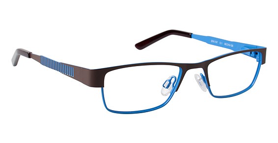 SuperFlex SFK-147 Eyeglasses, 1 BROWN BLUE