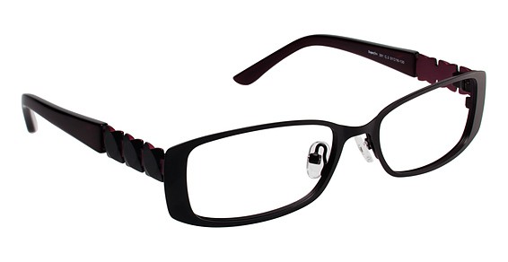 SuperFlex SF-391 Eyeglasses, 3 BLACK RED