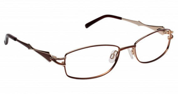 SuperFlex SF-398 Eyeglasses, (1) BROWN GOLD