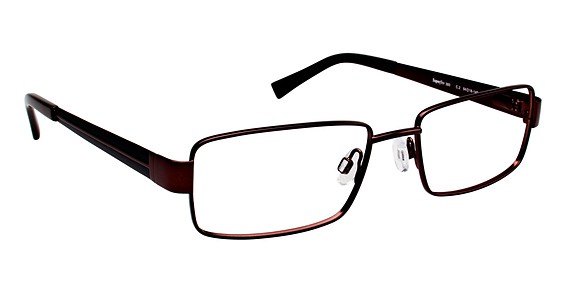 SuperFlex SF-393 Eyeglasses, 2 Brown Black