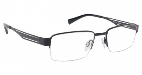 SuperFlex SF-424 Eyeglasses, (1) BLACK