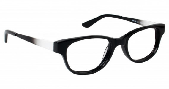 SuperFlex SFK-133 Eyeglasses, (2) BLACK WHITE