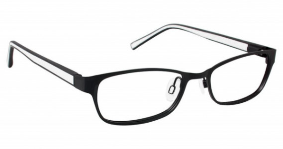 SuperFlex SFK-143 Eyeglasses, (2) BLACK WHITE