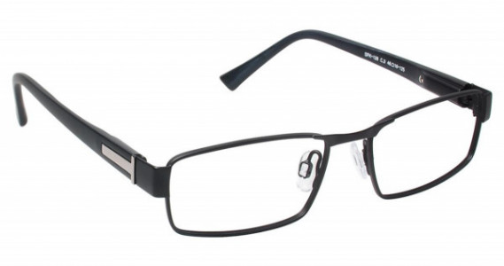 SuperFlex SFK-128 Eyeglasses, (3) BLACK