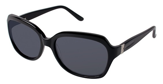 Nicole Miller Vanderbilt Sunglasses, C01 BLACK (SOLID GREY)