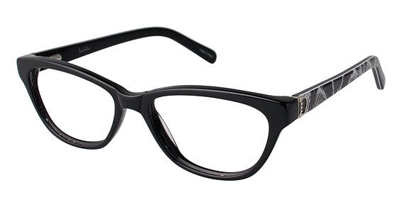 Nicole Miller Bryant Eyeglasses, C01 BLACK/SNAKE