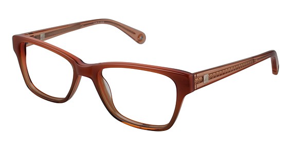 Sperry Top-Sider Clearwater Eyeglasses, C02 Coral/Brown