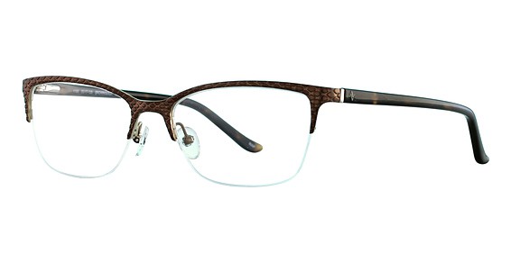 Adrienne Vittadini AV1168 Eyeglasses, Brn/Gld