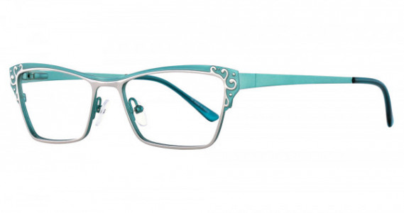 Wittnauer Darcie Eyeglasses, Silver/Teal