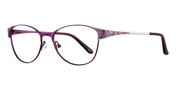 Cote D'Azur CDA 241 Eyeglasses, 2 Grape/Silver