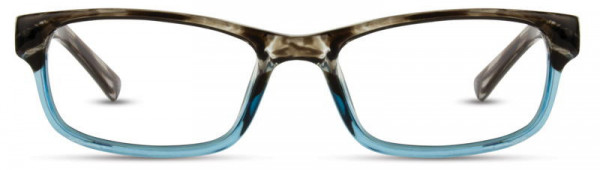 Elements EL-198 Eyeglasses, 1 - Brown Demi / Aqua