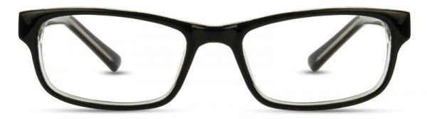 Elements EL-198 Eyeglasses, 2 - Black / Crystal