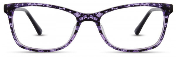 Adin Thomas AT-324 Eyeglasses, 3 - Purple / Black