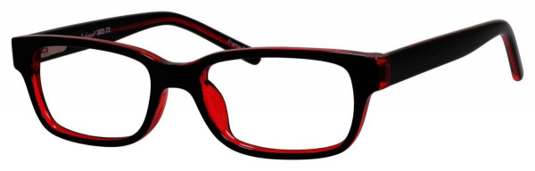 Enhance EN3925 Eyeglasses, Black Burgundy