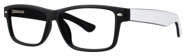 Modern Optical OBSERVE Eyeglasses, Black/White Matte