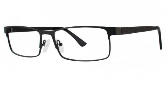 Big Mens Eyewear Club BIG VENTURE Eyeglasses, Matte Black/Black