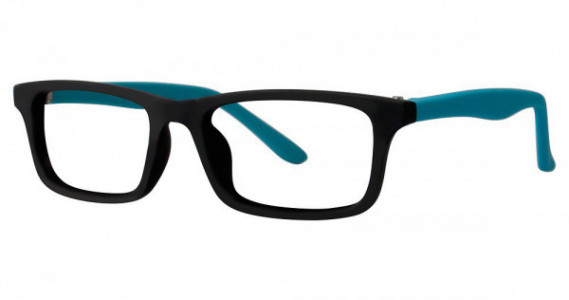 Modern Optical CLIMB Eyeglasses, Black/Aqua Matte