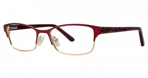 Genevieve IMAGINE Eyeglasses, Matte Burgundy/Gold