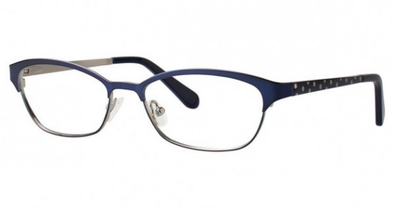 Genevieve Irresistible Eyeglasses, navy/silver