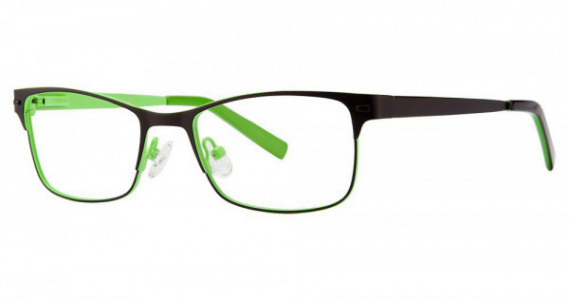 Modz FUNNY Eyeglasses, Matte Black/Lime